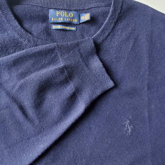 POLO Ralph Lauren, Washable Merino Wool cashmere, Blue, XXL - Picture 6 of 6